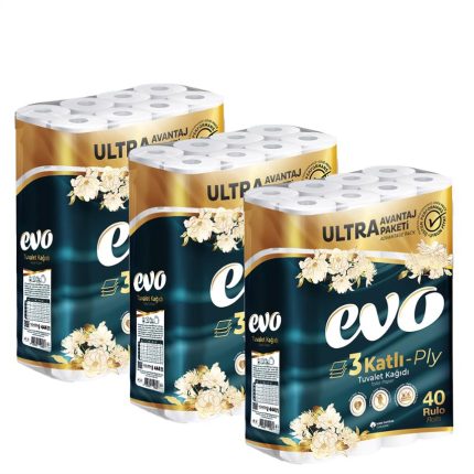EVO Luxury 3ply 120 Toilet Rolls